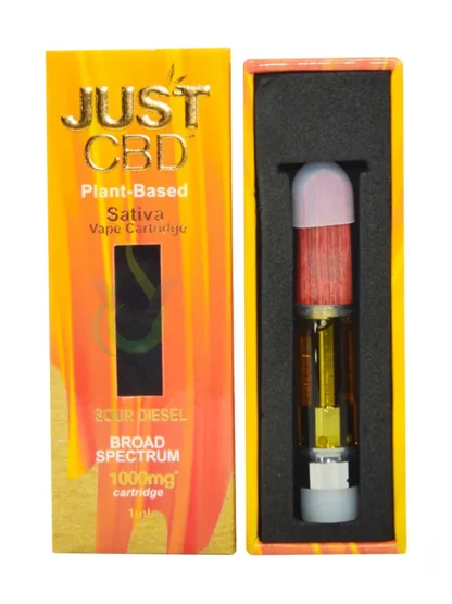 Buy Sour Diesel Just CBD Plant-Based Broad Spectrum Vape Cartridge 1000mg Online | Los Angeles CA