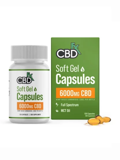 Buy CBDfx Ultra Full Spectrum CBD Soft Gel Capsules 6000mg Online | Premium CBD Capsules Los Angeles CA
