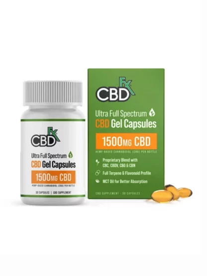 Buy CBDfx Ultra Full Spectrum CBD Gel Capsules 1500mg Online | Premium CBD Capsules Los Angeles CA