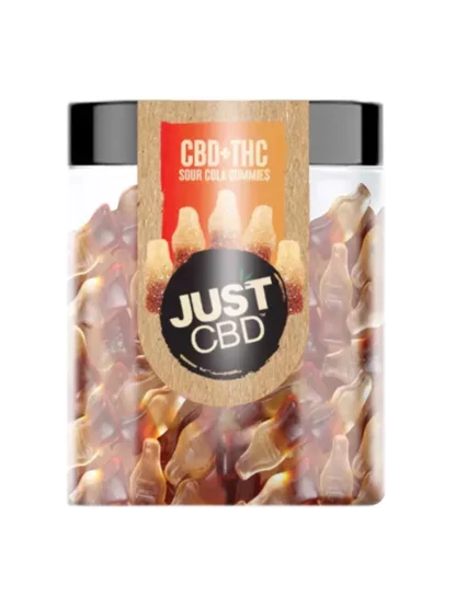 Buy Just CBD Sour Cola CBD + THC Gummies Jar 16oz Online | Premium Hemp Edibles Los Angeles CA