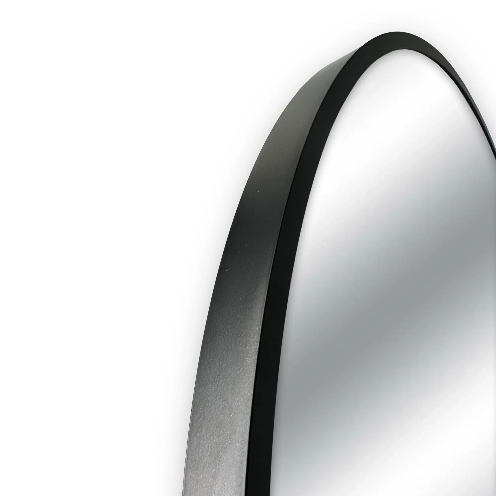 Lustro okrągłe Balneo Corina black 100 cm