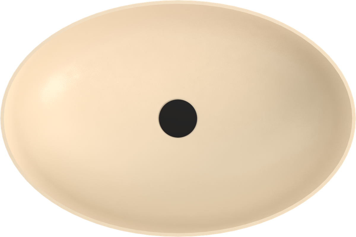 BANERA OVAL umywalka kompozytowa nablatowa, 60x40cm