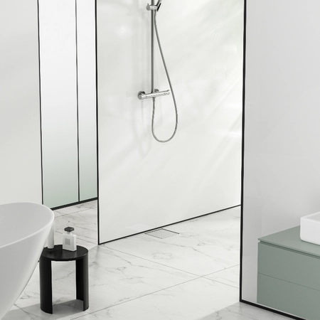 Odpływ podłogowy kwadratowy Balneo SQ-Drain NEXT 2w1 20×20 cm chrom dwustronny