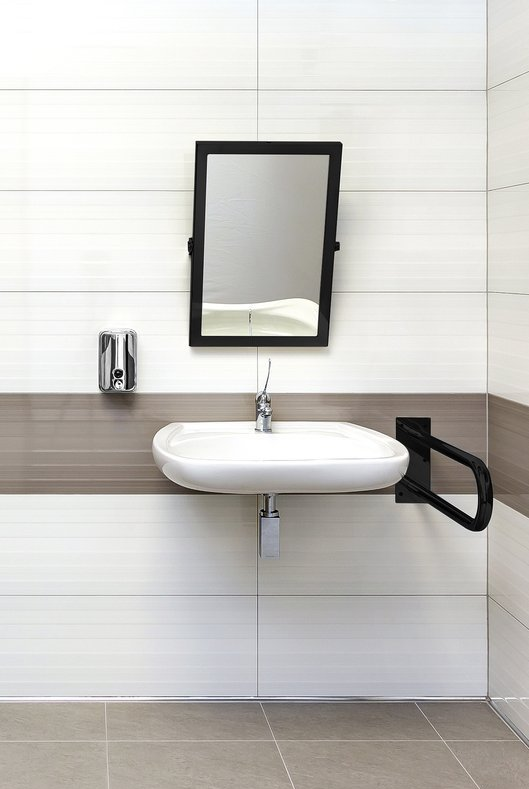HANDICAP lustro uchylne 40x60cm, czarny mat