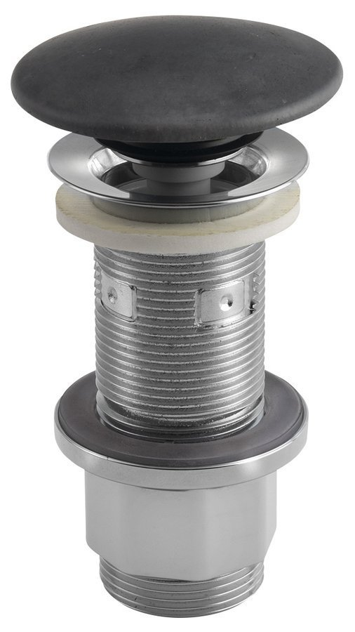 Korek umywalkowy 5/4'', klik-klak, betonowy grzybek, 10-80mm, antracyt mat