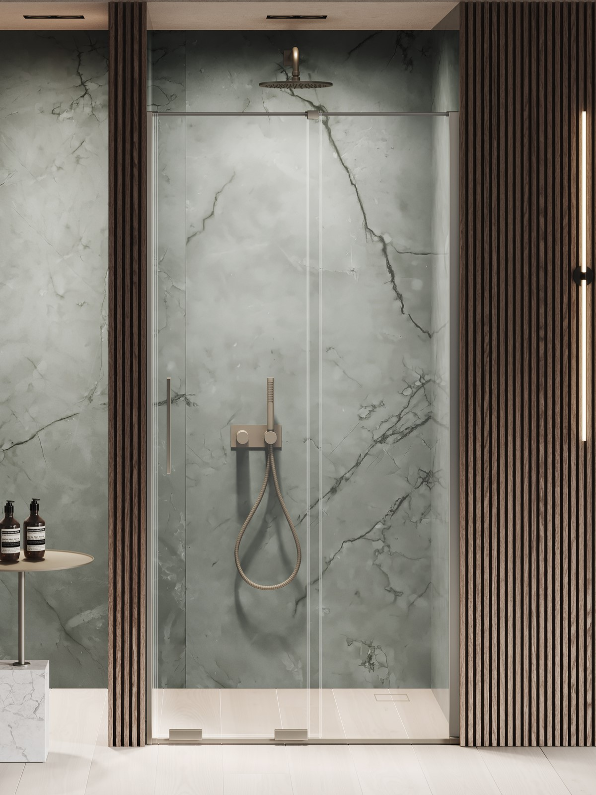 Drzwi wnękowe Smart Gunmetal Brushed, pojedyncze