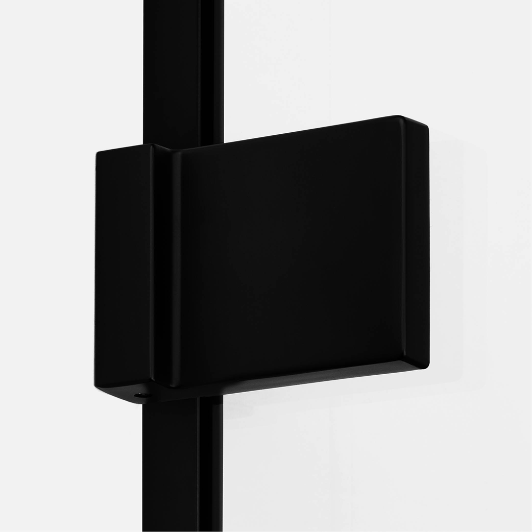Kabina prysznicowa walk in Avexa Black, jednoelementowa, z aluminiową ramką