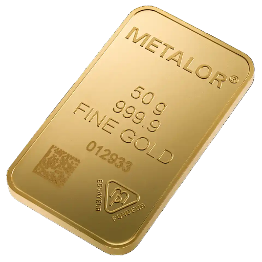 Metalor 50g Gold Bar