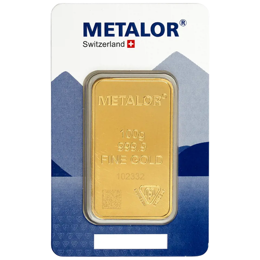 Metalor 100g Gold Bar
