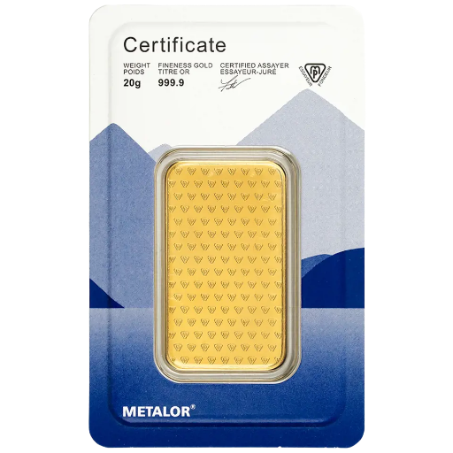 Metalor 20g Gold Bar