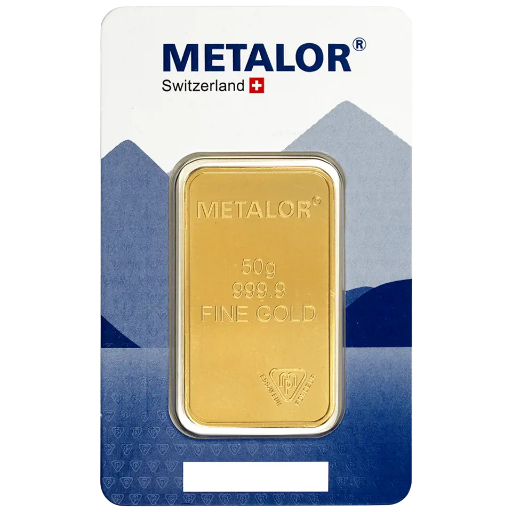 Metalor 50g Gold Bar