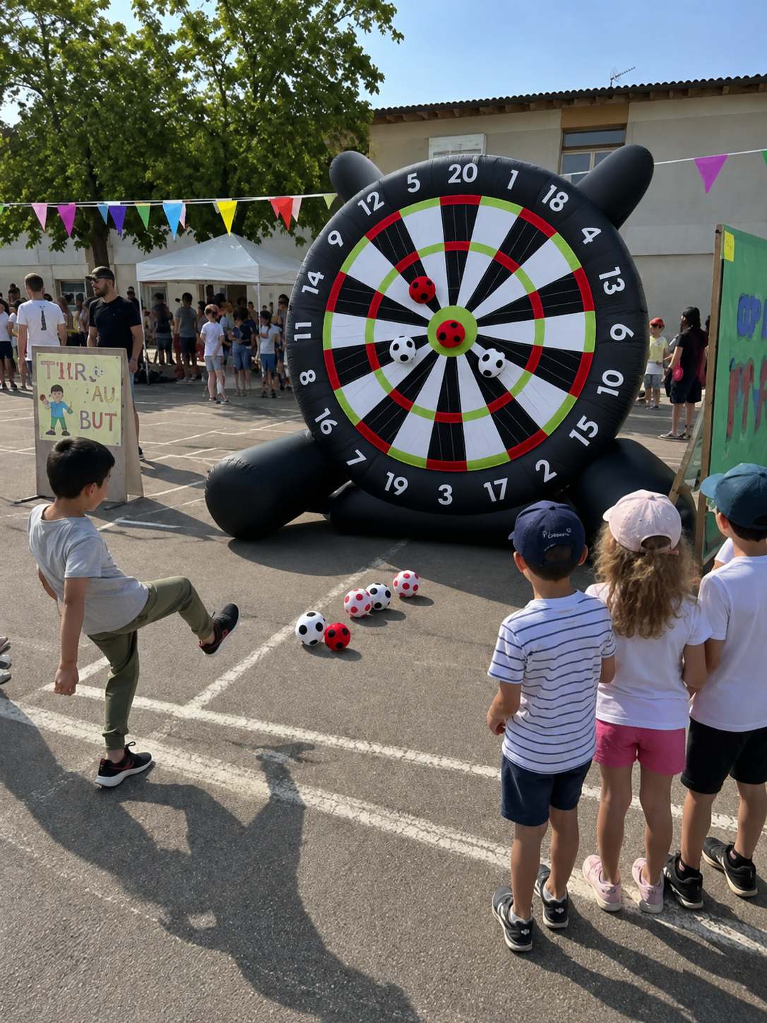 Cible de Foot Gonflable XXL – Jeu de Fléchettes Football Géant ⭐⭐⭐⭐⭐