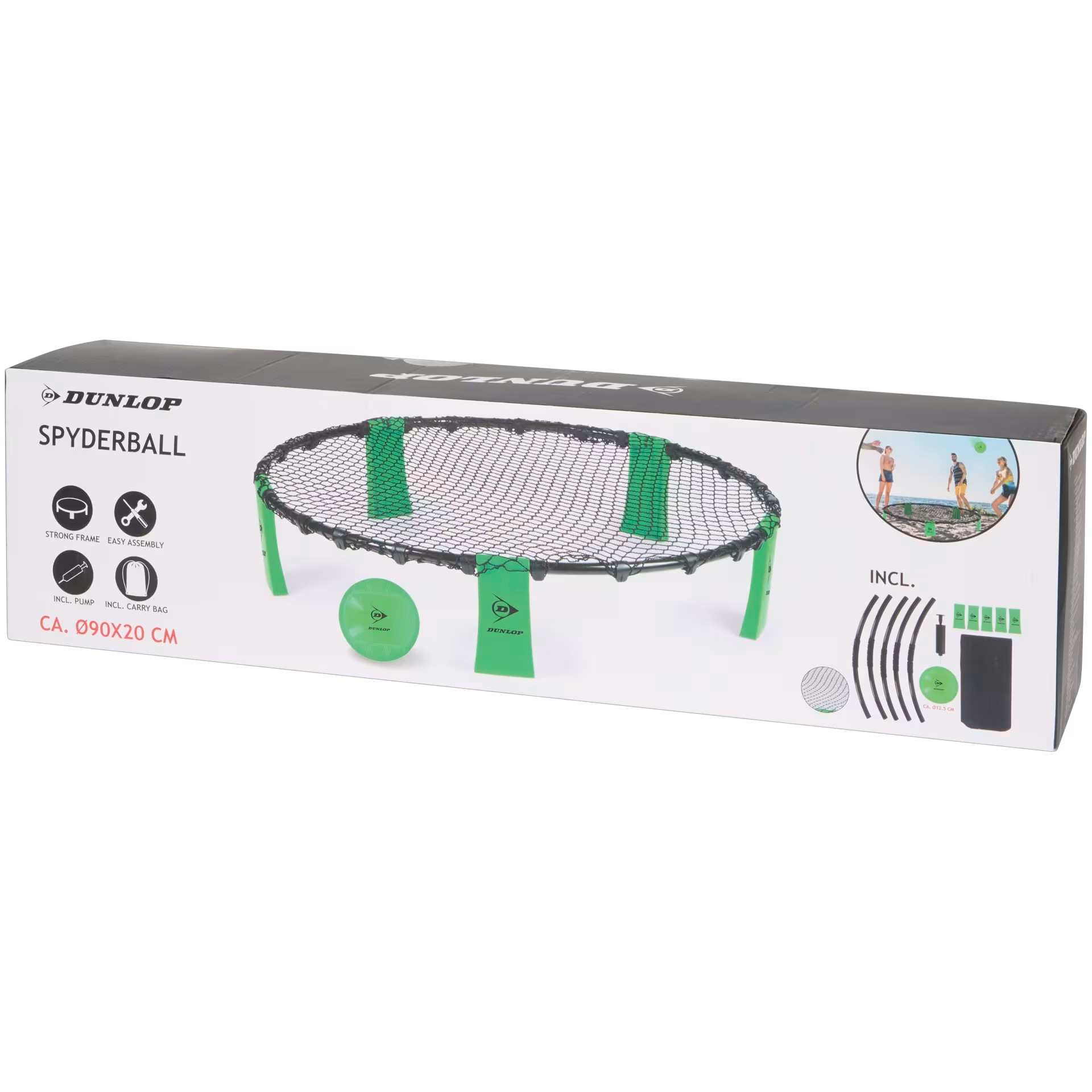 Jeu Spyderball Dunlop – Type Spikeball – Jeu de Plein Air avec Filet, Balle, Pompe et Sac de Transport ⭐⭐⭐⭐⭐