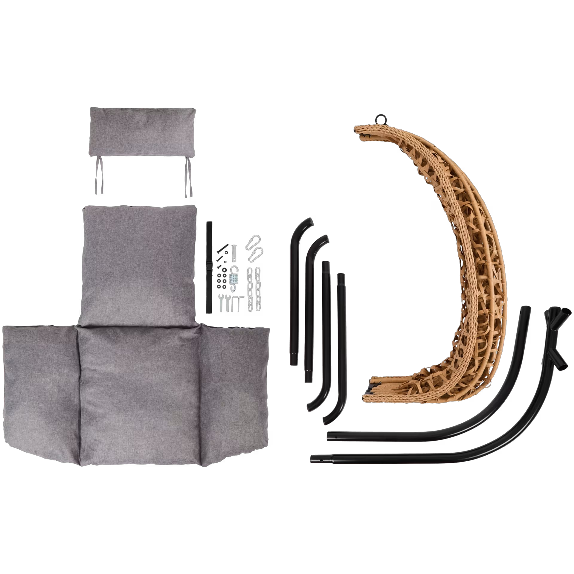 Fauteuil suspendu avec support – 104 × 106 × 198 cm ⭐⭐⭐⭐⭐