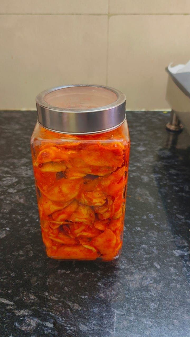 Homemade Mango Hing  Pickle without seeds