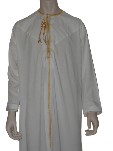 Gandoura blanche traditionnelle