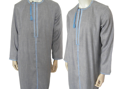 Qamis gris clair