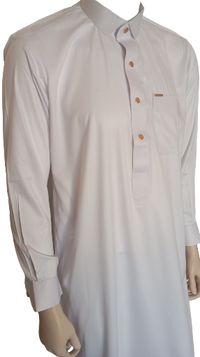 Qamis traditionnel blanc