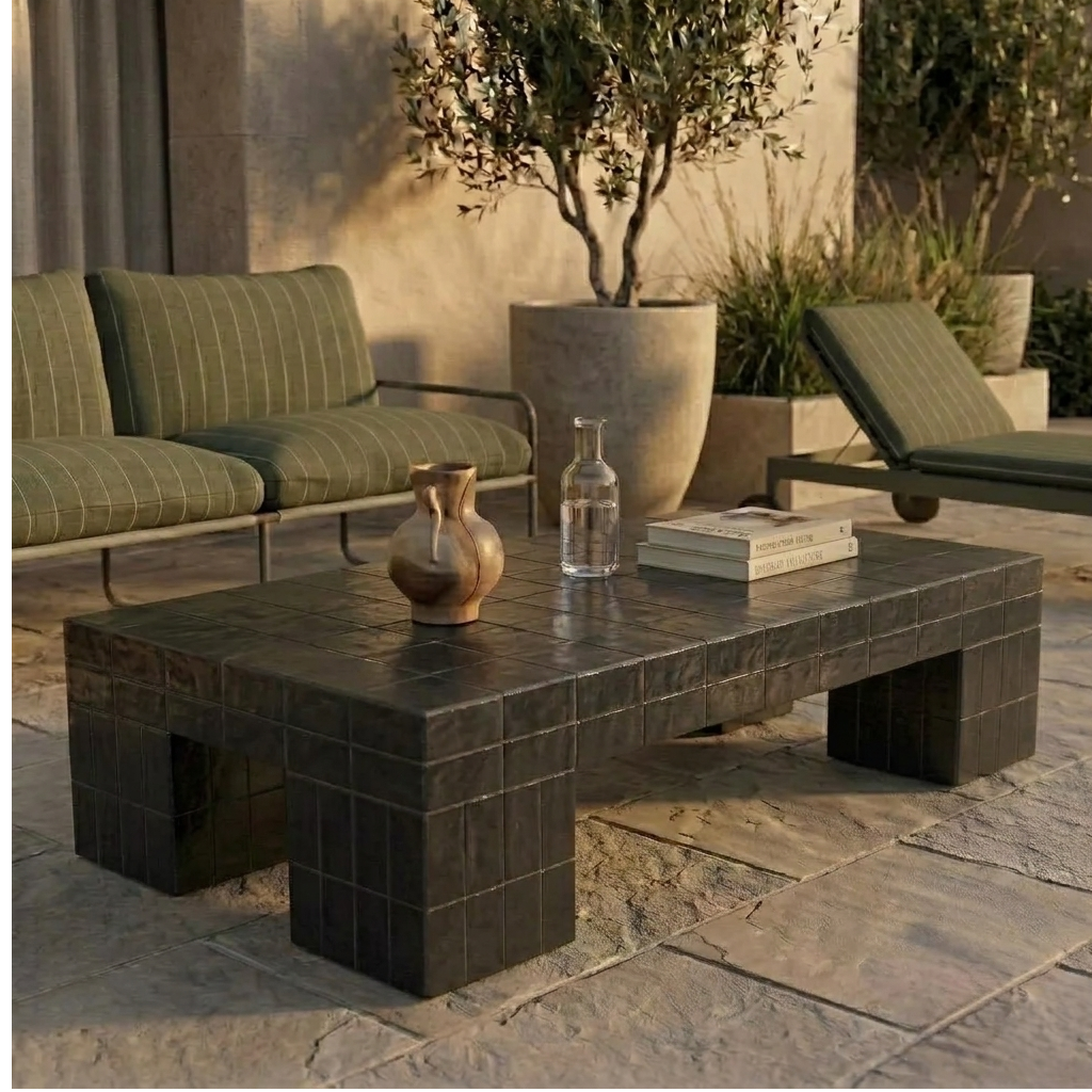 Handmade Moroccan Zellige Coffee Table | Mosaic Tile Table Customizable | Artisan Boho Home Decor | Authentic Fez Craftsmanship Morocco
