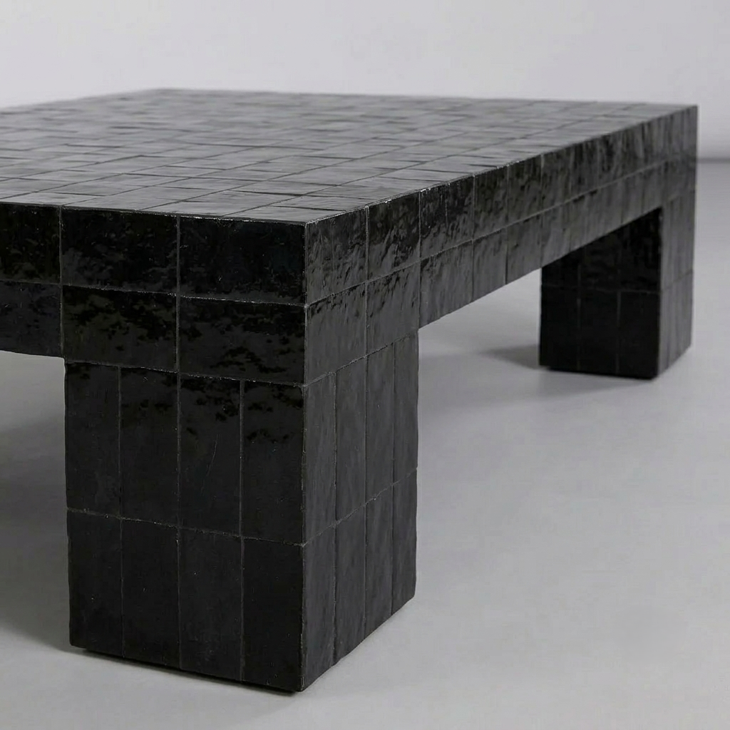 Handmade Moroccan Zellige Coffee Table | Mosaic Tile Table Customizable | Artisan Boho Home Decor | Authentic Fez Craftsmanship Morocco