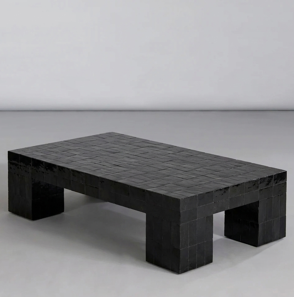 Handmade Moroccan Zellige Coffee Table | Mosaic Tile Table Customizable | Artisan Boho Home Decor | Authentic Fez Craftsmanship Morocco