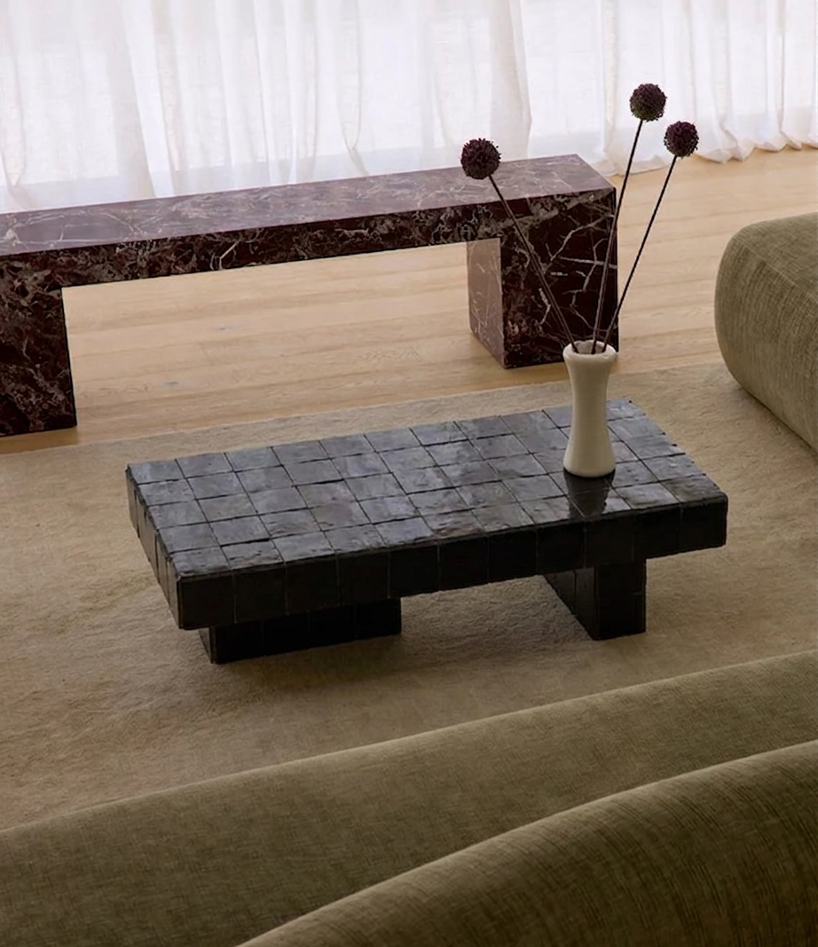 Handmade Moroccan Zellige Coffee Table | Mosaic Tile Table Customizable | Artisan Boho Home Decor | Authentic Fez Craftsmanship Morocco