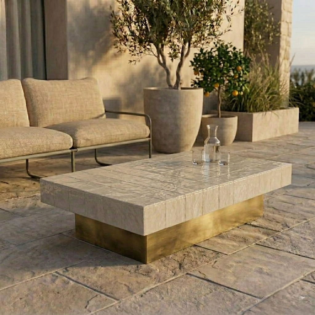 Handmade Moroccan Zellige Coffee Table | Mosaic Tile Table Customizable | Artisan Boho Home Decor | Authentic Fez Craftsmanship Morocco