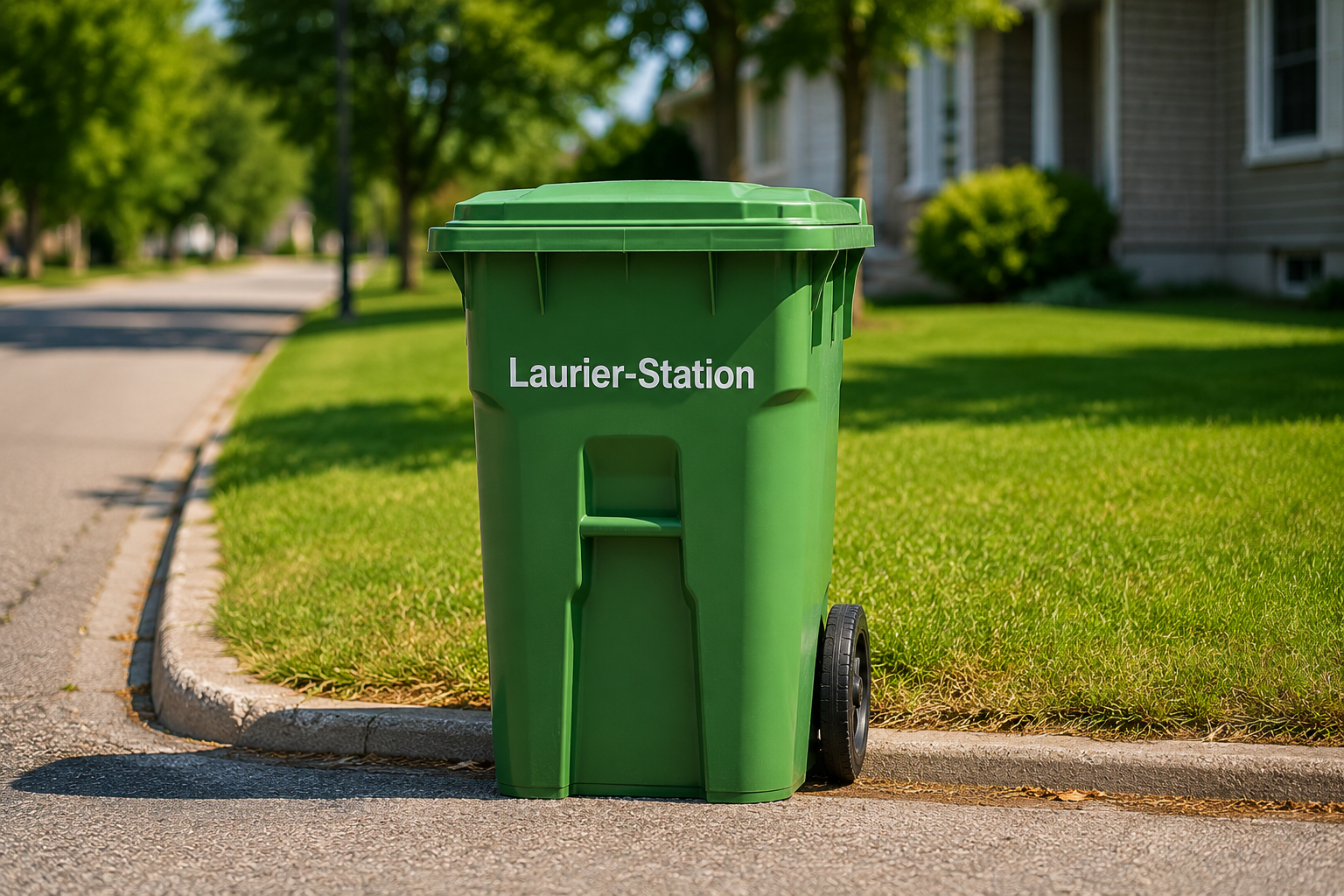 Service de sortie des bacs de collecte à Laurier-Station