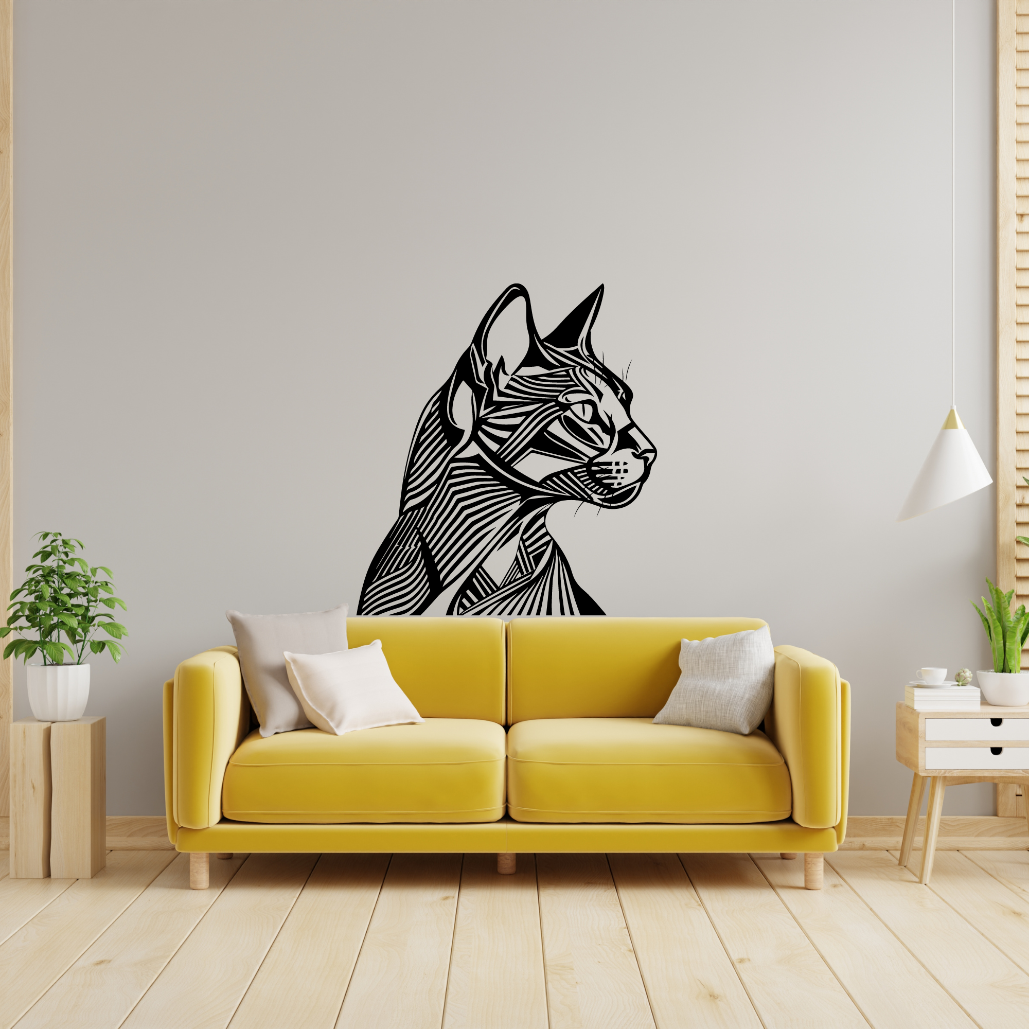 Cat Wall Decal Removable Viny Oracal 631