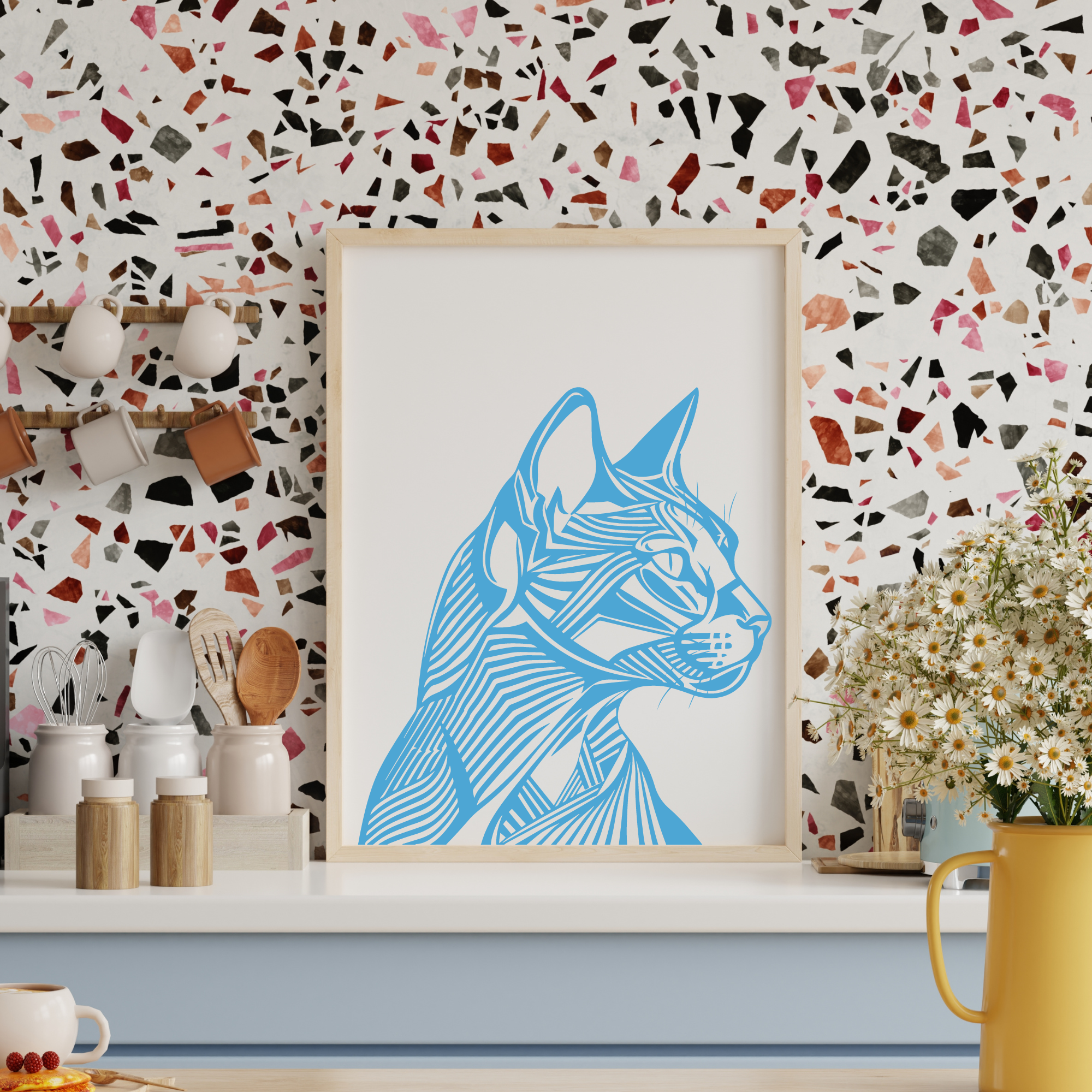 Cat Wall Decal Removable Viny Oracal 631