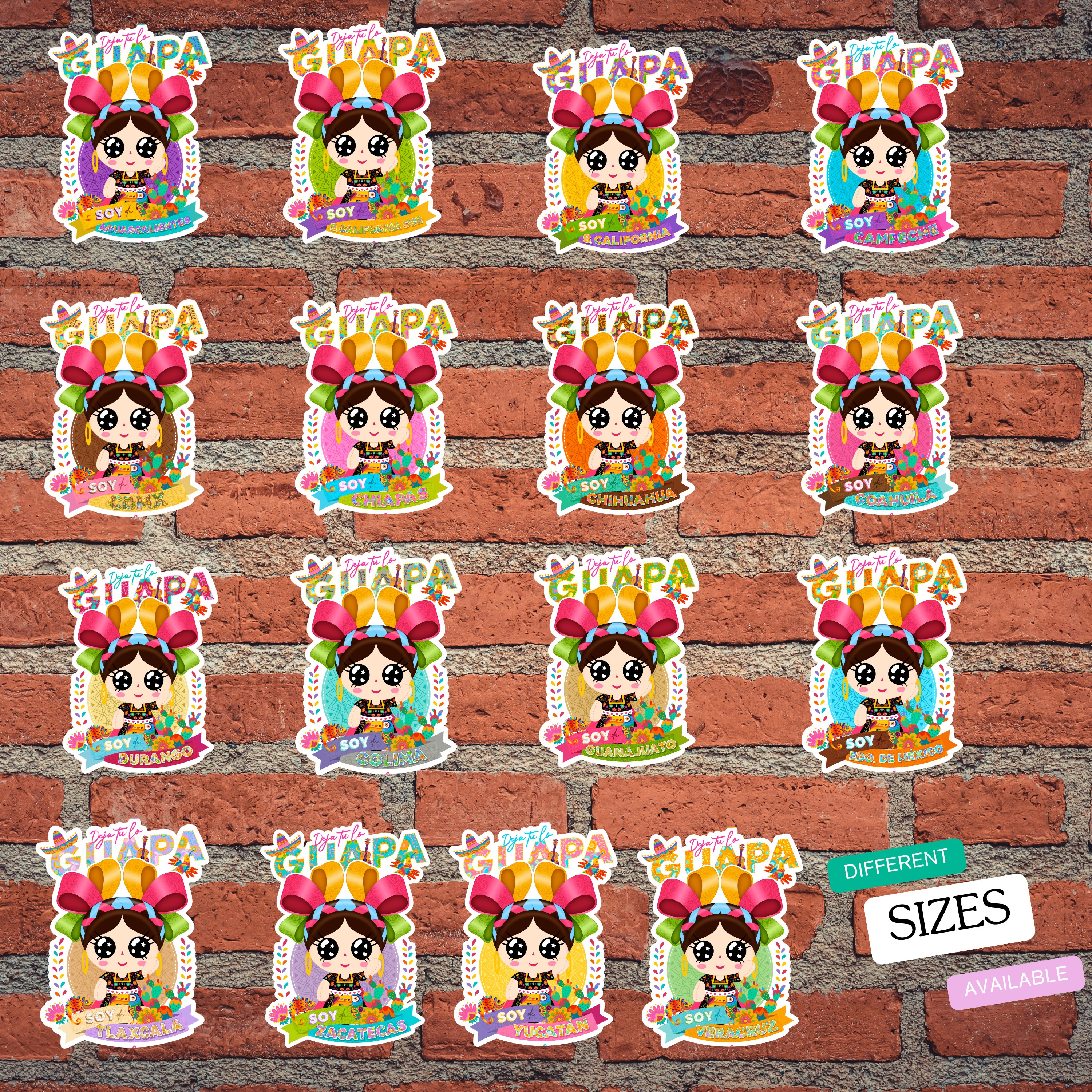 Muñeca Lele Todos Los Estado de Mexico Set of 32