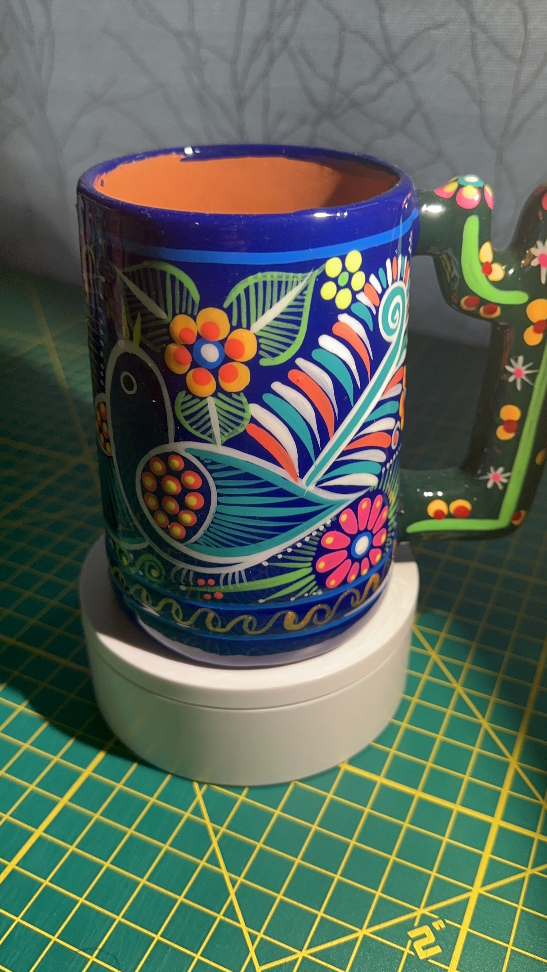  20oz Clay Handmade Hand Painted Mug Coffee Mug