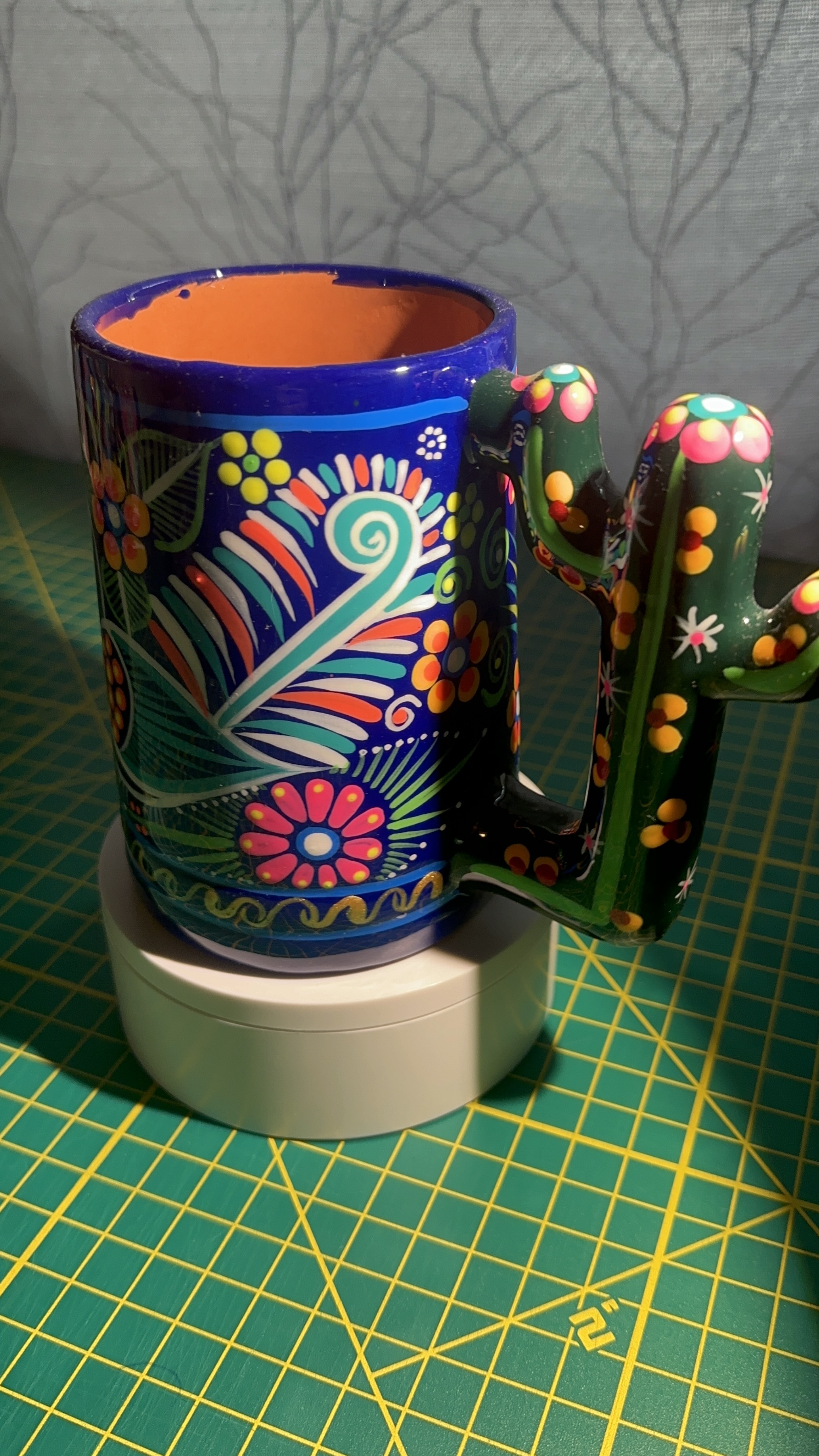  20oz Clay Handmade Hand Painted Mug Coffee Mug