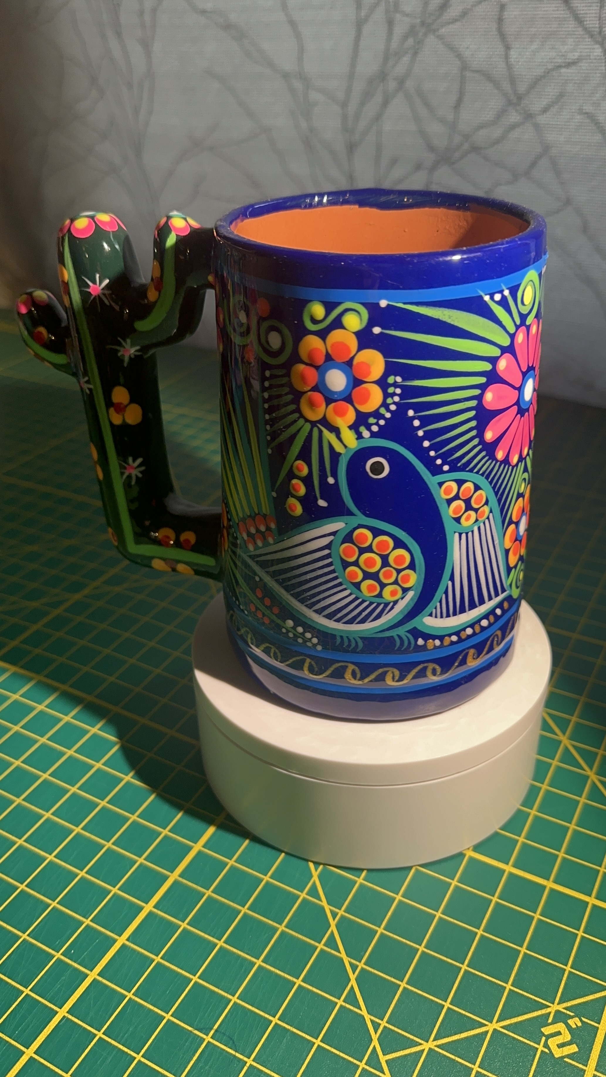  20oz Clay Handmade Hand Painted Mug Coffee Mug