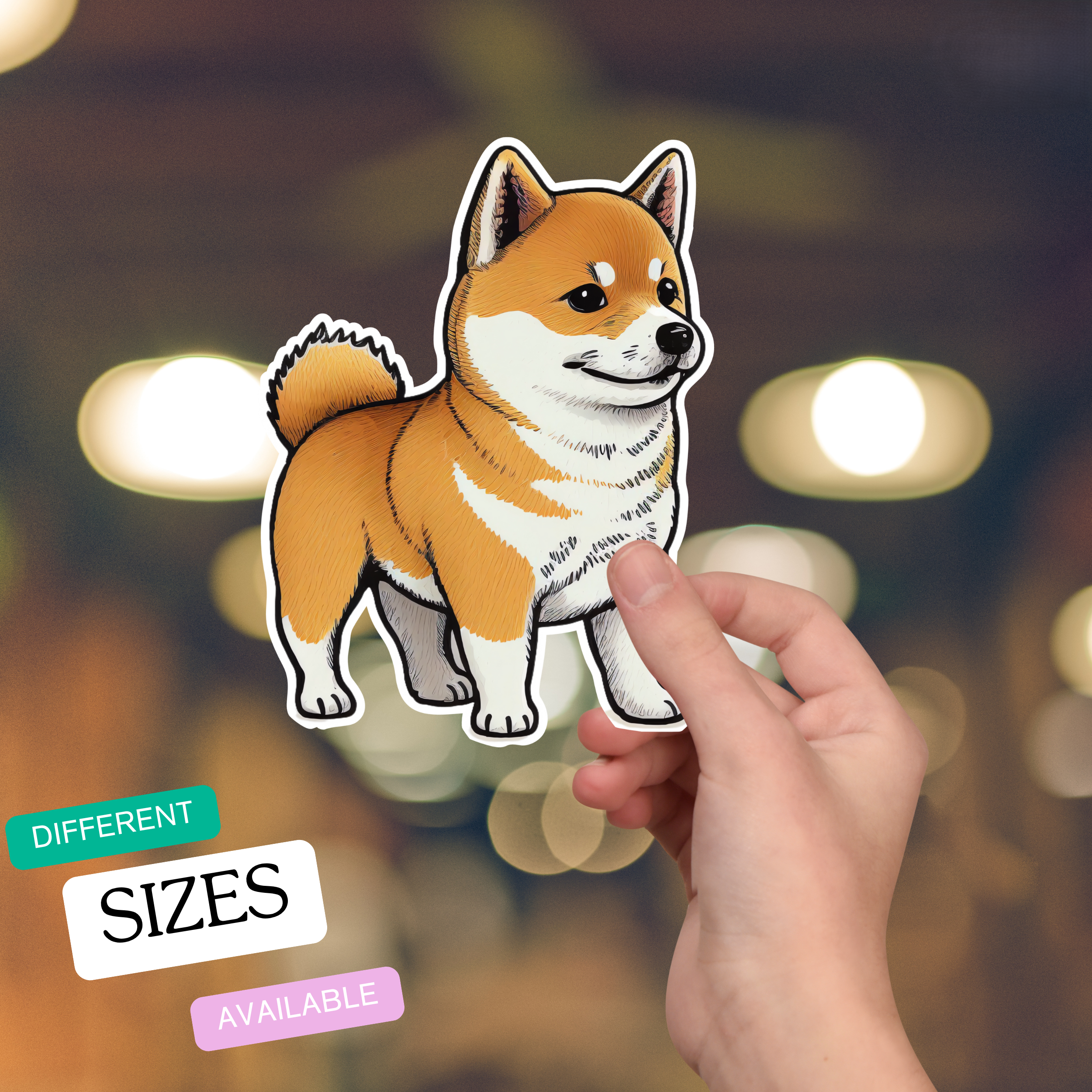 Shiba Inu Sticker - Cute Dog Breed Decal