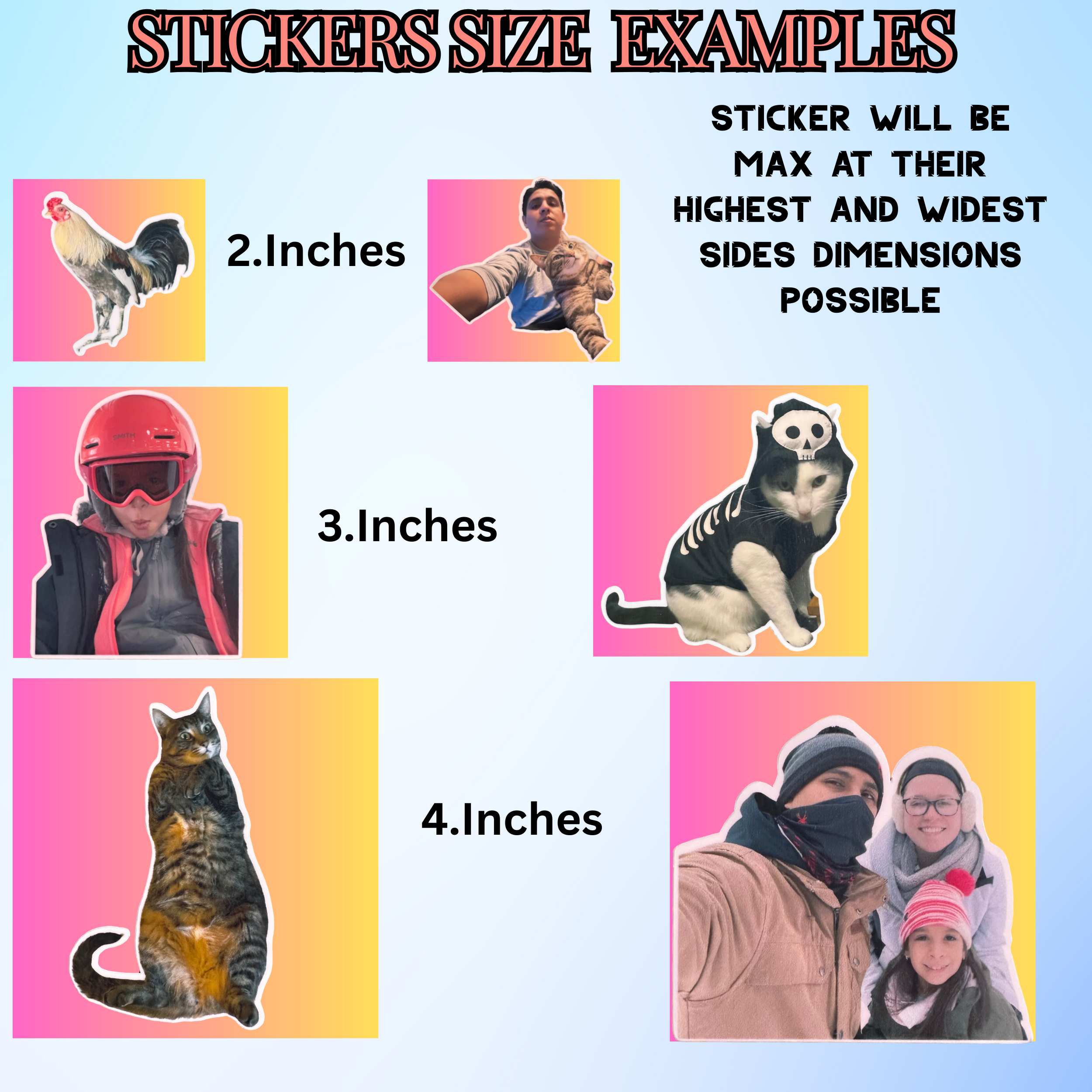 Custom Photo Stickers Set