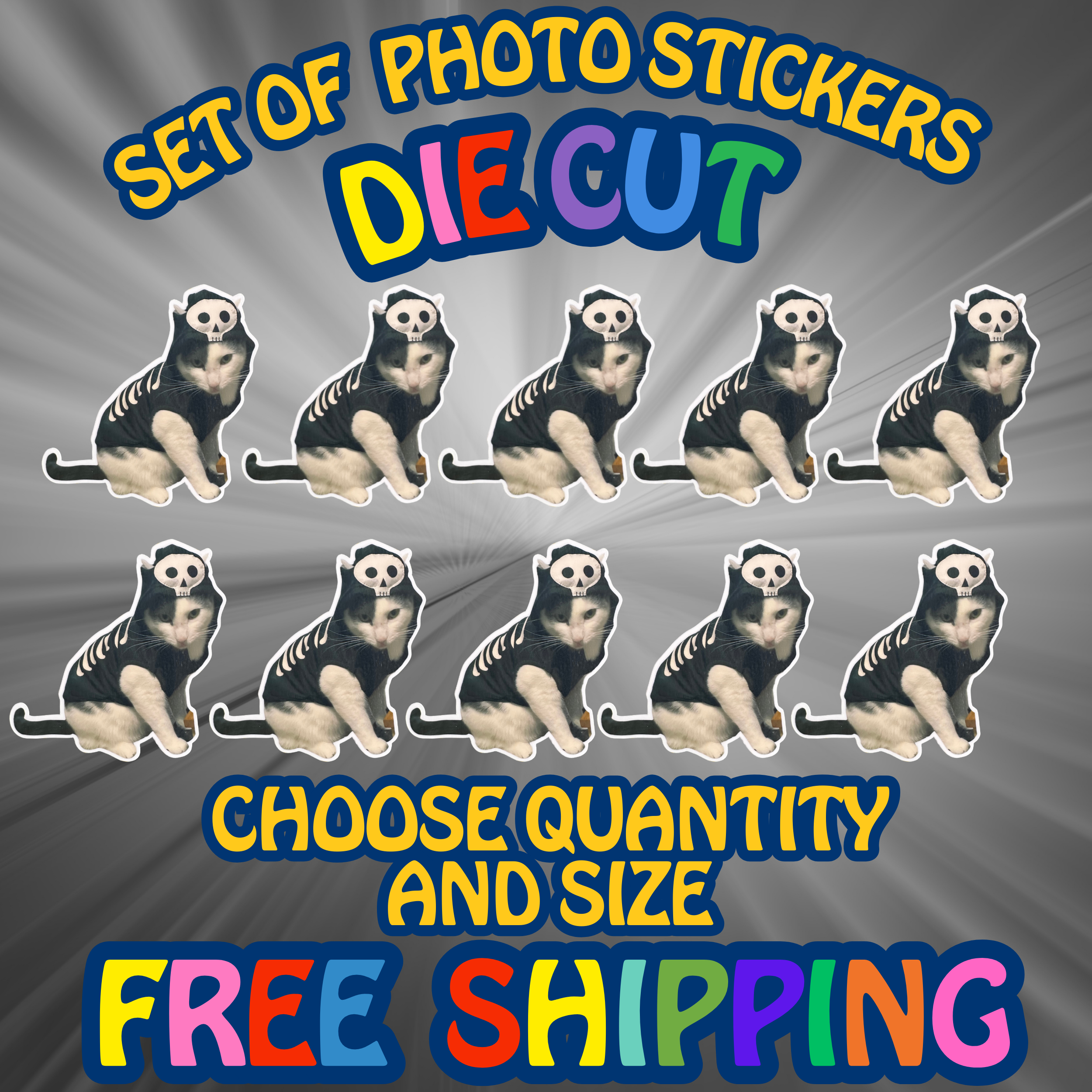 Custom Photo Stickers Set