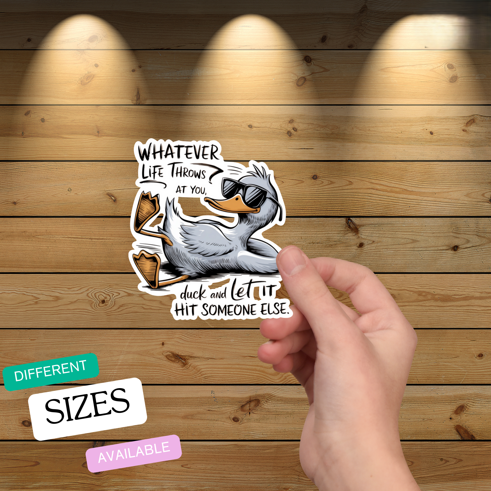 Funny Duck Vinyl Sticker