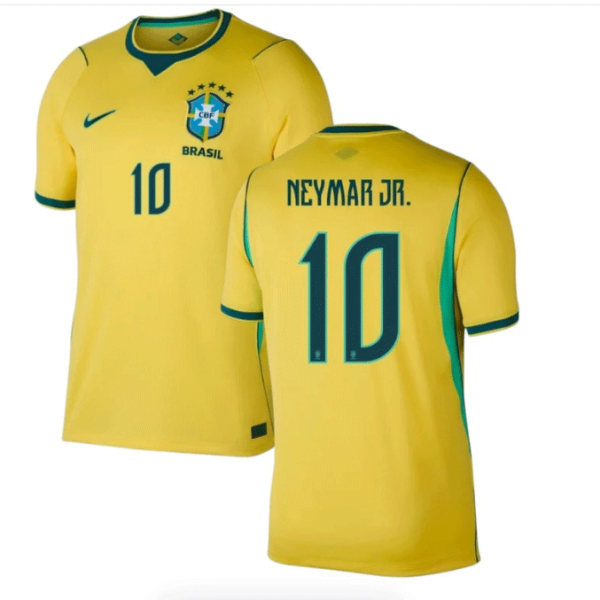 Brazil Neymar Jr. #10 Home Jersey