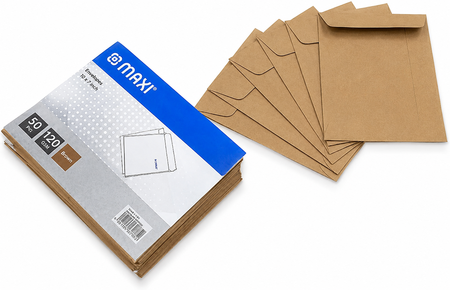 Maxi Brown Envelopes 50-Pack 10*7in