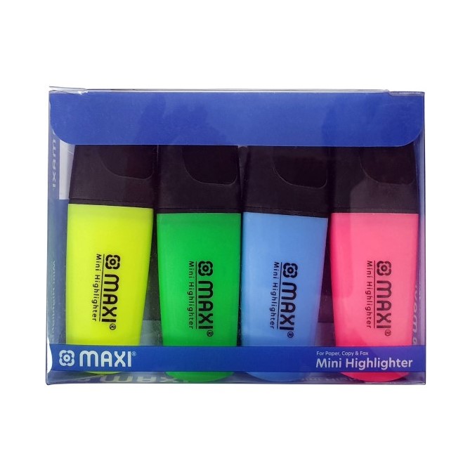 MAXI Mini Highlighter Set of 4