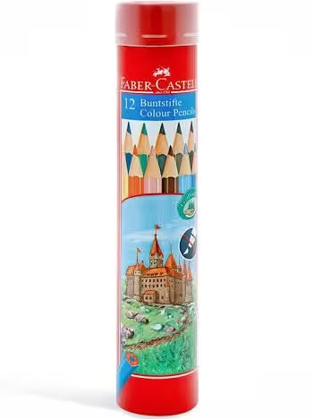 Faber-Castell 12 Colour Pencils Tin