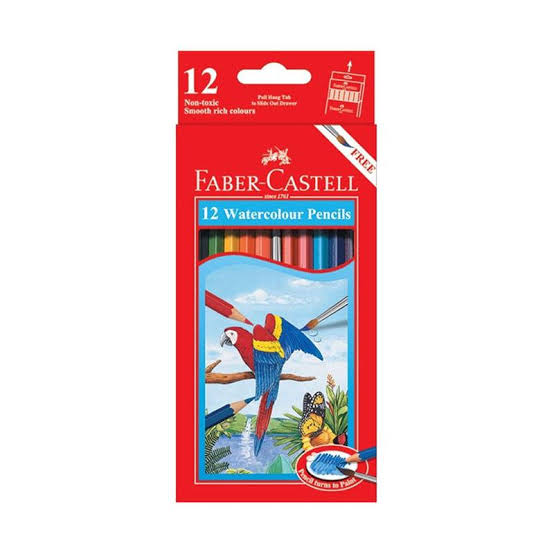 Faber-Castell Watercolour Pencils  - 12 Colors
