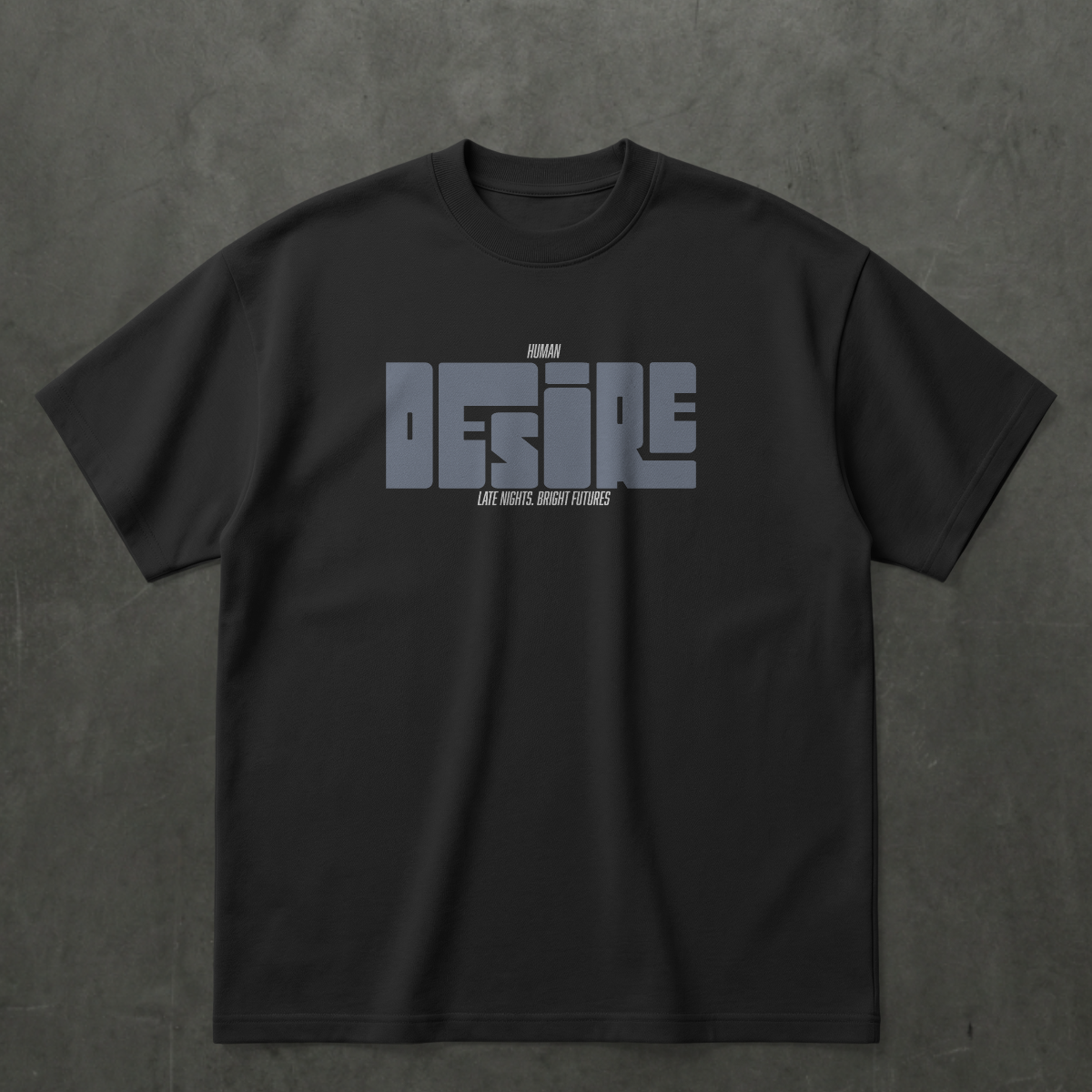 Desire Typography T-Shirt by nivora