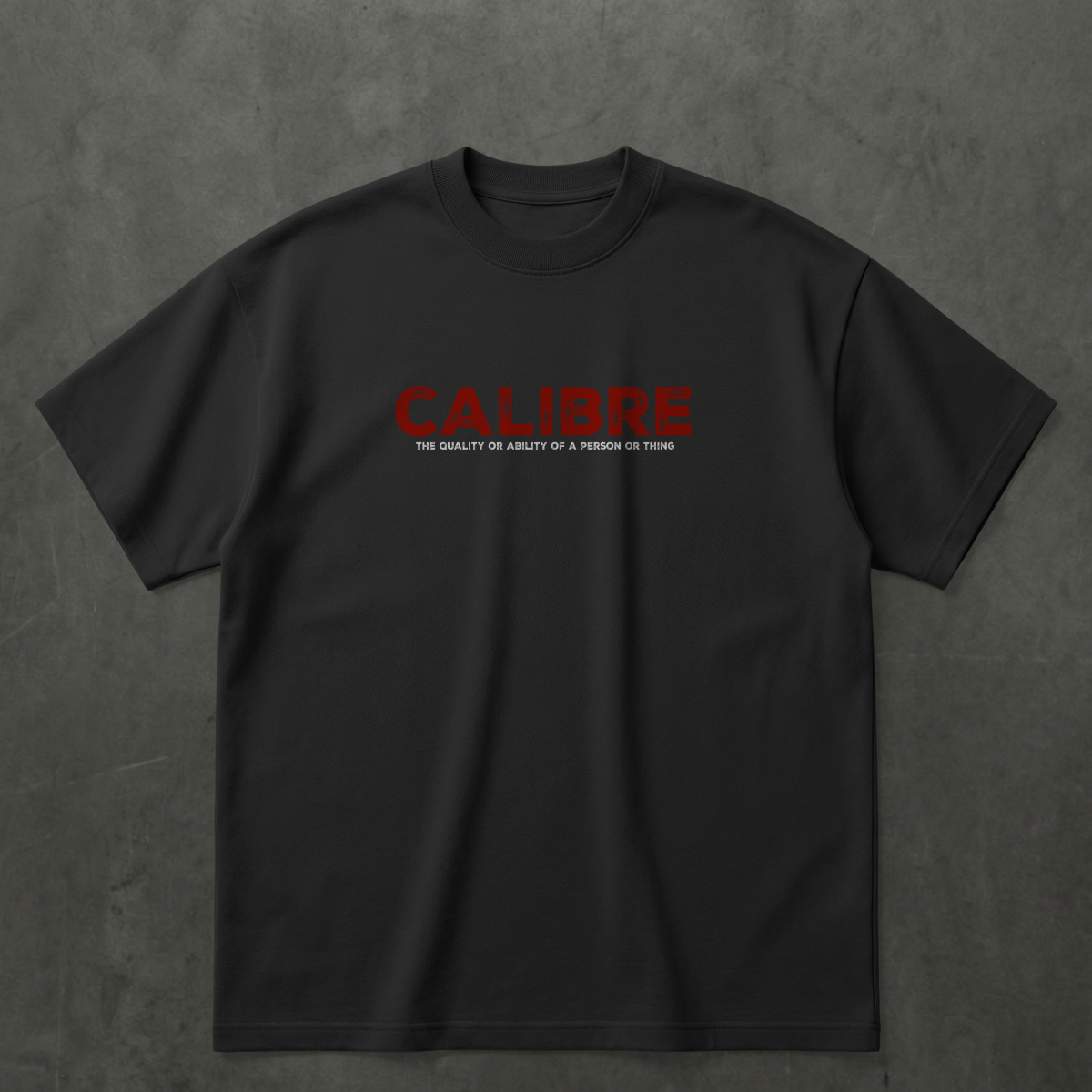 CALIBRE  typography T-Shirt by nivora