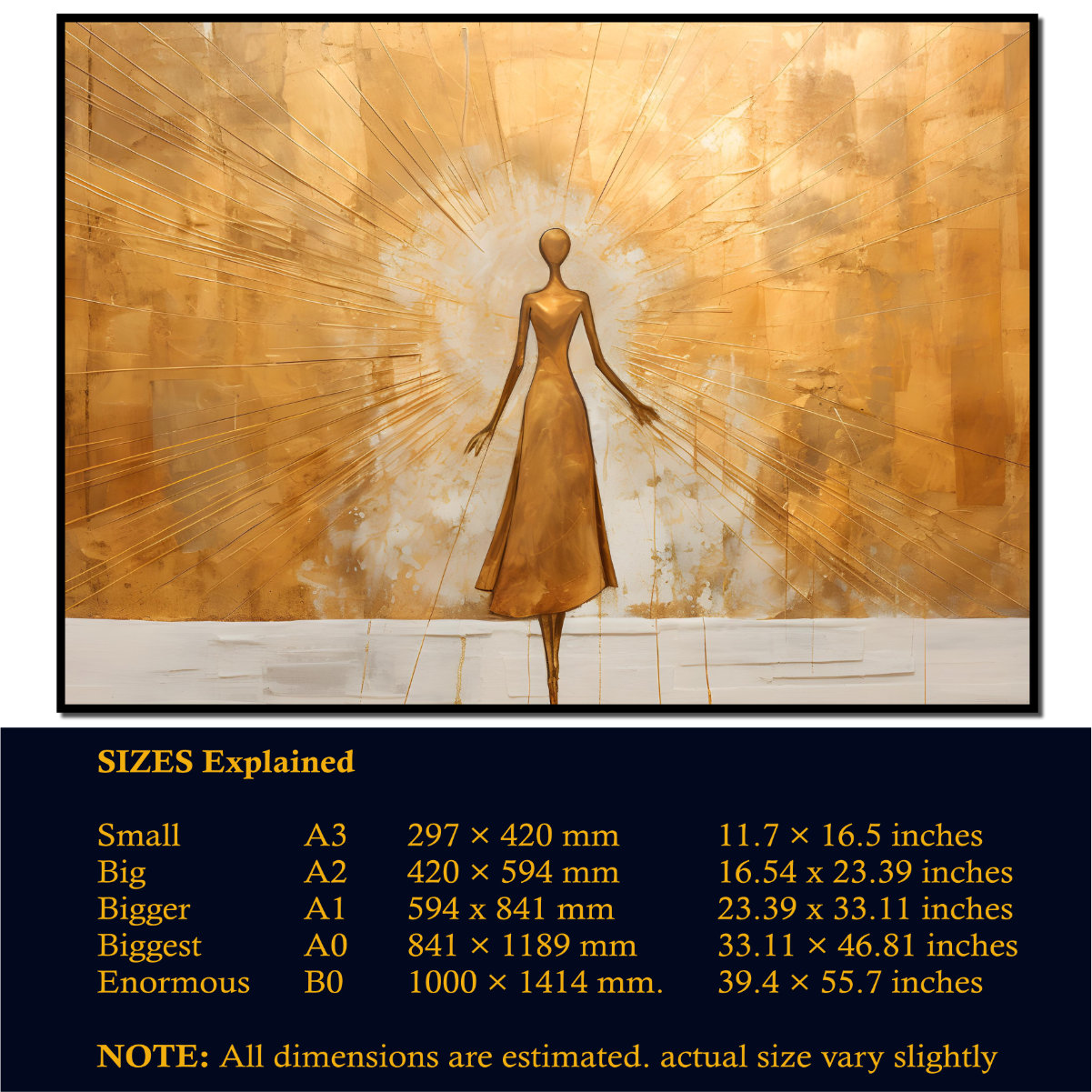 Golden Girl Art Piece