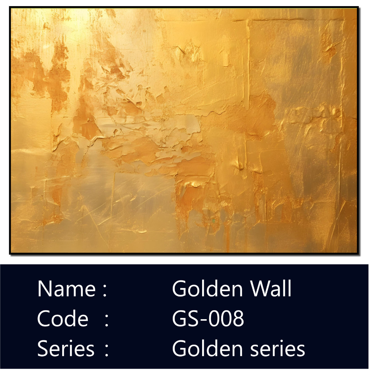 Golden Abstract Wall Art