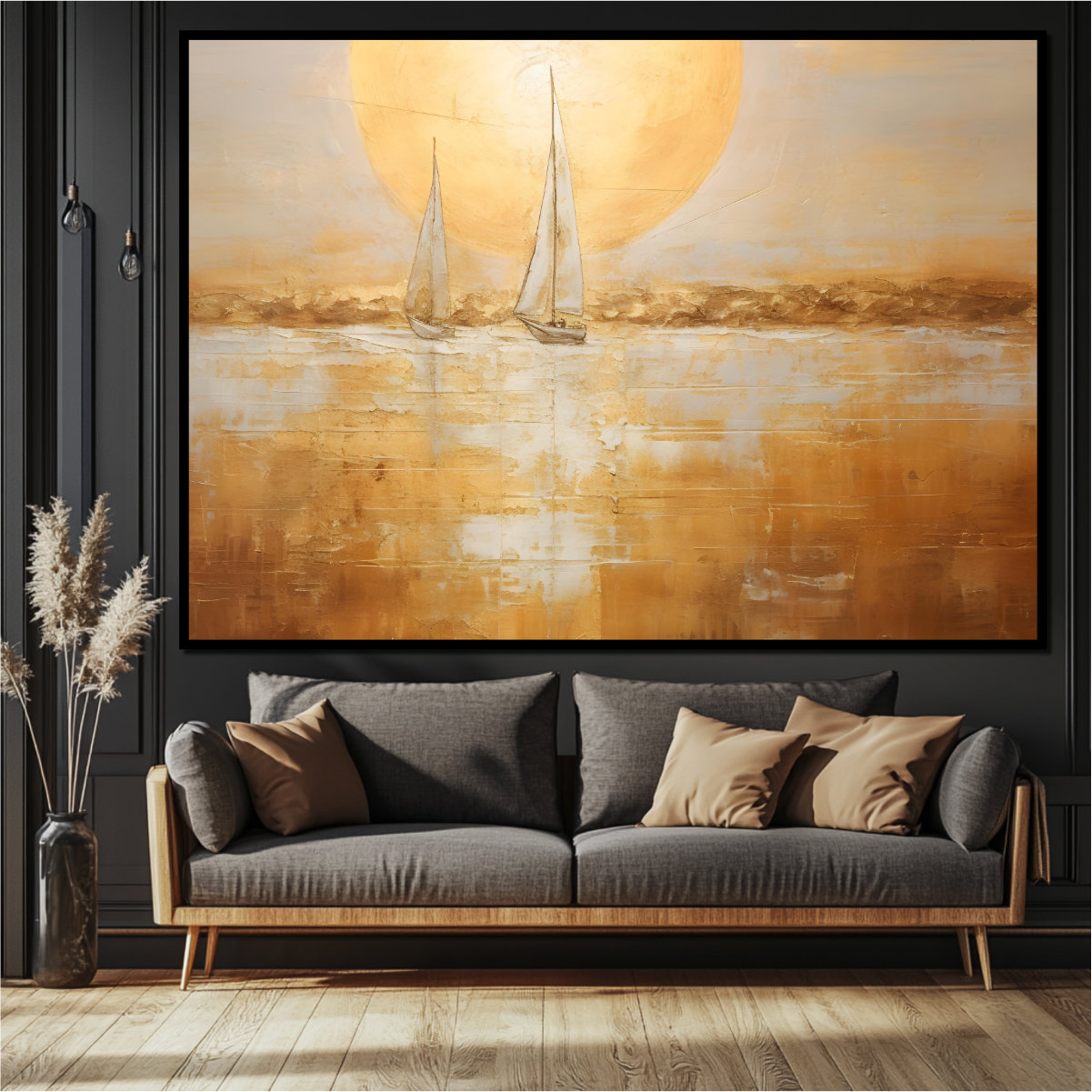 Sunset Sailboats