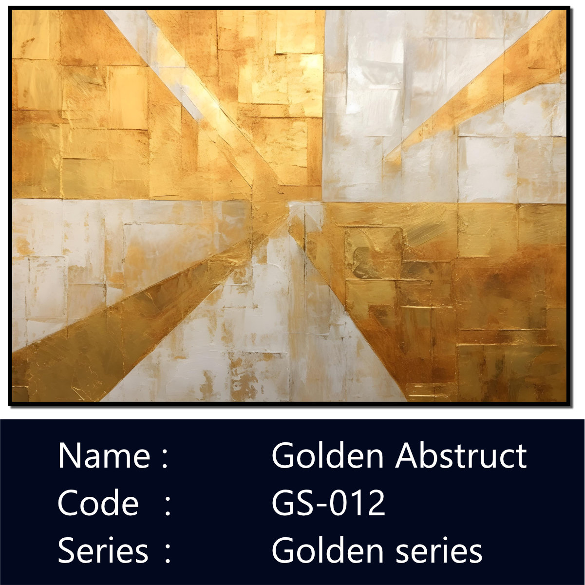 Golden Abstract Canvas Art