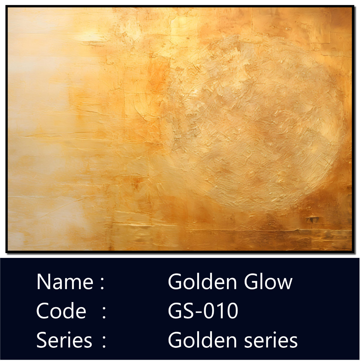 Golden Glow Abstract Painting